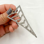 Load image into Gallery viewer, DP051. Diamond Sterling Silver Arrow Head Pendant