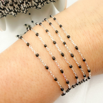 Load image into Gallery viewer, V203ENSS. Sterling Silver Enamel Chains