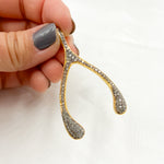 Load image into Gallery viewer, DP322. Diamond Sterling Silver Wishbone Pendant