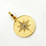 Load image into Gallery viewer, DP287. Diamond Round Star Pendant