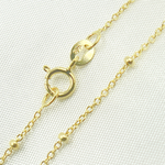 Load image into Gallery viewer, 14k Solid Yellow Gold Satellite Bead Chain