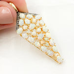 Load image into Gallery viewer, DSP061. Diamond Sterling Silver Diamond Shape Pendant with Gemstone