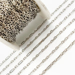 Load image into Gallery viewer, Hammered Long and Short Oval Link Chains