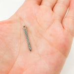 Load image into Gallery viewer, DC675. Diamond Black Rhodium Sterling Silver Spike Charm