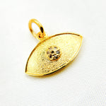 Load image into Gallery viewer, DC339. Diamond Sterling Silver Eye Pendant with Gemstone