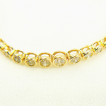 Load image into Gallery viewer, 14k Solid Gold Cable Ascending Circular Design Diamond Bracelet. BFI60576

