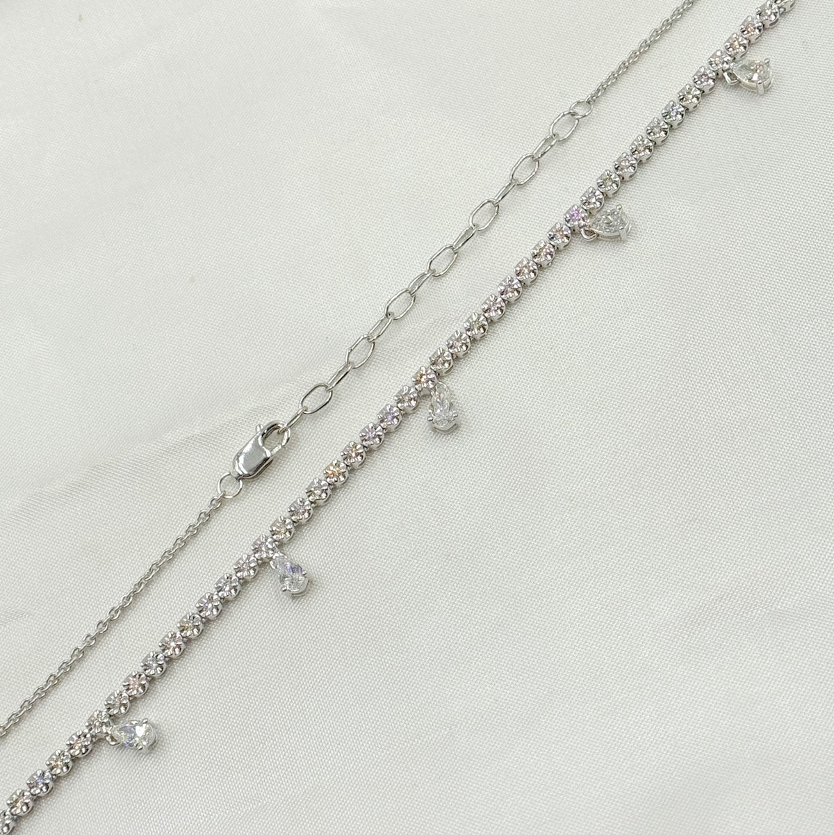 NFM70721. 14K Solid Gold Diamond Necklace
