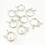 Load image into Gallery viewer, Buy White Sterling Silver Spring Rings