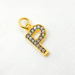 Load image into Gallery viewer, DC184. Diamond Sterling Silver Letter "P" Charm