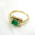 Load image into Gallery viewer, 14K Solid Gold Diamond and Gemstone Ring.
