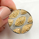 Load image into Gallery viewer, Buy Now Sterling Silver Round Eye Pendant with Gemstones