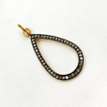 Load image into Gallery viewer, DC863. Diamond Sterling Silver Drop Pendant