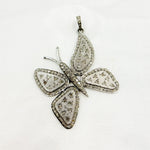 Load image into Gallery viewer, DP137. Diamond Sterling Silver Butterfly Pendant