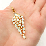 Load image into Gallery viewer, DSP061. Diamond Sterling Silver Diamond Shape Pendant with Gemstone