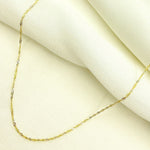 Load image into Gallery viewer, Solid Two Tone Gold Wheat Chain