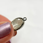 Load image into Gallery viewer, Polki Diamond &amp; 925 Sterling Silver Black Rhodium and Gold Plated Big Connector. DC940B
