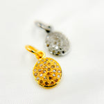 Load image into Gallery viewer, DC253. Diamond Sterling Silver Oval Charm