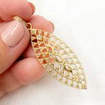 Load image into Gallery viewer, DP207. Diamond Sterling Silver Leaf Shape Pendant with Gemstone
