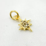Load image into Gallery viewer, DC534. Diamond Sterling Silver Star Charm