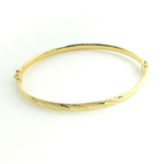 Load image into Gallery viewer, Bangle18. 14K Solid Gold Matte Textured Bangle