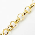 Load image into Gallery viewer, 140HVR0194001. 14K Yellow Gold Round Rolo Chain – Lightweight Hollow Link Necklace