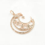 Load image into Gallery viewer, Diamond Sterling Silver Moon and Star Pendant