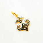 Load image into Gallery viewer, DC441. Diamond Silver Anchor Charm