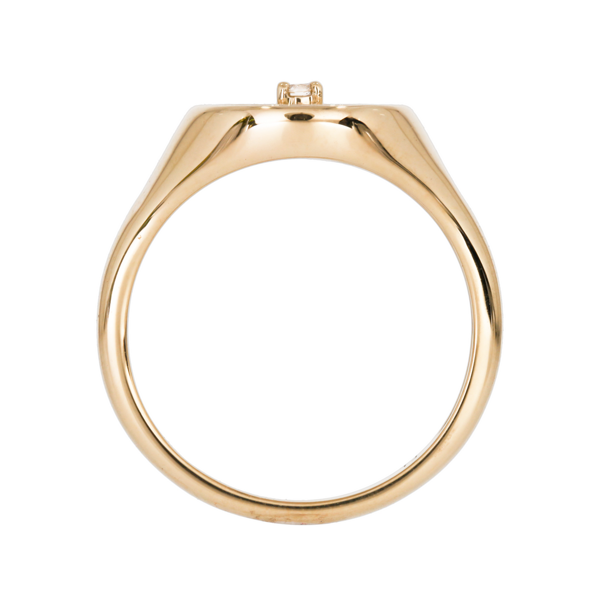 14K Solid Gold Diamond Ring.