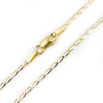 Load image into Gallery viewer, Yellow Gold Flat Open Curb Necklace