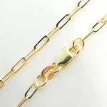 Load image into Gallery viewer, 14K Solid Gold Paperclip Chain