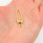 Load image into Gallery viewer, Buy Gold-plated Sterling Silver Oval Clasp