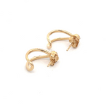 Load image into Gallery viewer, EFE52349. 14k Solid Yellow Gold Diamond Earrings