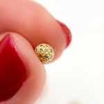 Load image into Gallery viewer, DC575. Diamond Sterling Silver Round Bead