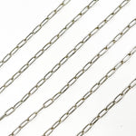 Load image into Gallery viewer, Oxidized Sterling Silver Paperclip Link Chain