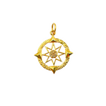 Load image into Gallery viewer, GDP288. 14K Solid Gold Circle Pendant with Diamonds