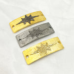 Load image into Gallery viewer, DC964. Diamond Sterling Silver Rectangle Star Connector