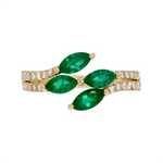 Load image into Gallery viewer, 14K Solid Gold Diamond and Gemstone Ring