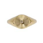 Load image into Gallery viewer, Yellow Gold Diamond Circle Rings