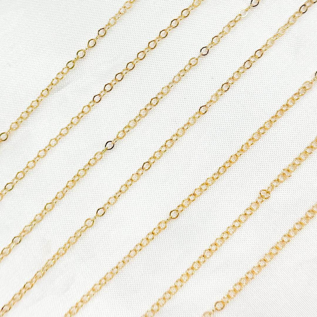 14K Gold Filled Circle Link Chains