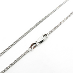 Load image into Gallery viewer, 14K Solid White Gold Wheat Chain