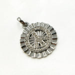 Load image into Gallery viewer, Silver Round Peace Pendant