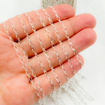 Load image into Gallery viewer, Sterling Silver Long and Short Link Chain