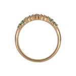 Load image into Gallery viewer, RFF19754EM. 18K Solid Gold Diamond & Emerald Ring