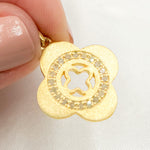 Load image into Gallery viewer, Buy Now Diamond Sterling Silver Flower Pendant