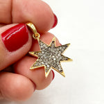 Load image into Gallery viewer, Diamond Sterling Silver Star Pendant