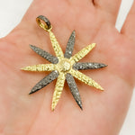 Load image into Gallery viewer, DP2004. Diamond & Sterling Silver Flower Pendant