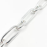 Load image into Gallery viewer, Sterling Silver Long & Short Links Chain