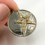 Load image into Gallery viewer, Sterling Silver Round Star Pendant
