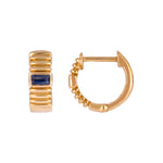 Load image into Gallery viewer, EHZ57170. 14k Solid Gold Gemstone Huggies