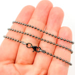 Load image into Gallery viewer, Buy Now Black Rhodium Bead Necklace